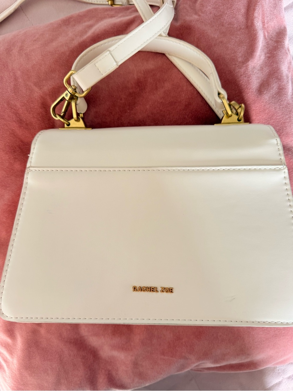 Rachel Zoe Ivory Structured Top Handle Crossbody Bag - Picture 3 of 9